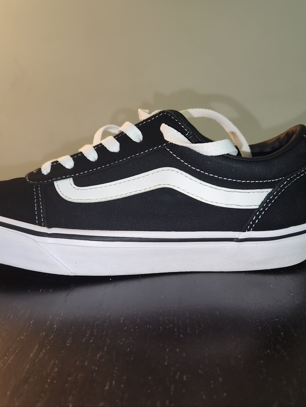 Vans Women's Suede And Canvas Black and White Low-Top Skate Sneakers - Picture 9 of 9
